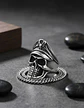 Anillo Cráneo Calavera Skull Gótico Acero Inoxidable Hombre - Miniatura 3