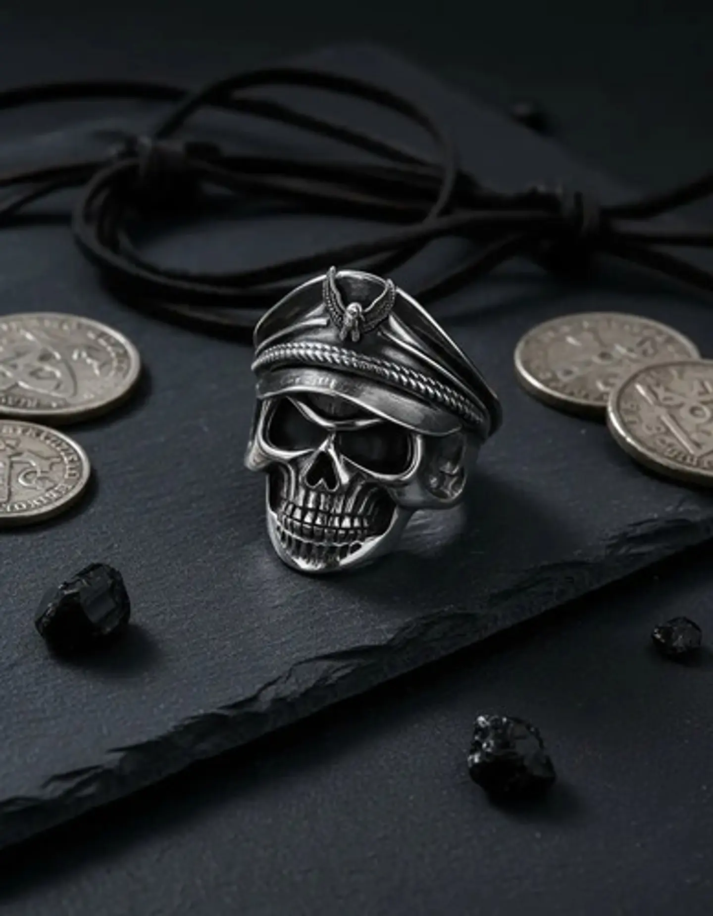Anillo Cráneo Calavera Skull Gótico Acero Inoxidable Hombre 6