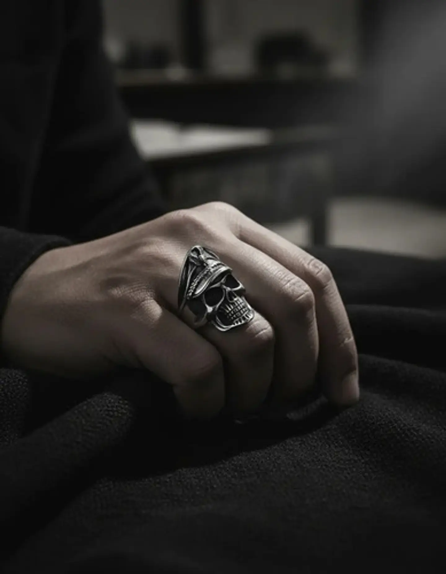 Anillo Cráneo Calavera Skull Gótico Acero Inoxidable Hombre 9