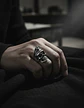 Anillo Cráneo Calavera Skull Gótico Acero Inoxidable Hombre - Miniatura 9