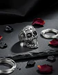 Anillo Cráneo Calavera Skull Gótico Acero Inoxidable Hombre - Miniatura 12