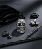 Anillo Cráneo Calavera Skull Gótico Acero Inoxidable Hombre - Miniatura 15