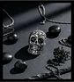 Anillo Cráneo Calavera Skull Gótico Acero Inoxidable Hombre - Miniatura 16