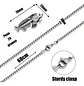 Collar Acero Inoxidable Color Plata Pescado Esqueleto Hombre - Miniatura 2