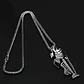 Collar Acero Inoxidable Color Plata Pescado Esqueleto Hombre - Miniatura 6