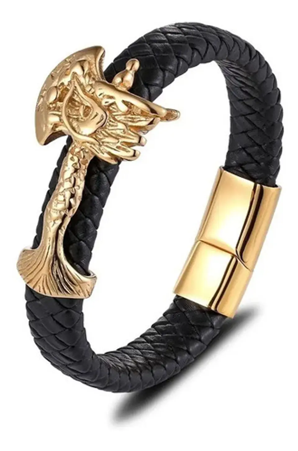 Pulsera Brazalete Acero Inoxidable Lobo Vikingo León Hombre 8
