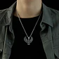 Collar Color Plata Acero Inoxidable Águila Biker Para Hombre - Miniatura 5