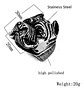 Anillo Acero Inoxidable Pitbull Perro Color Plata Hombre - Miniatura 6