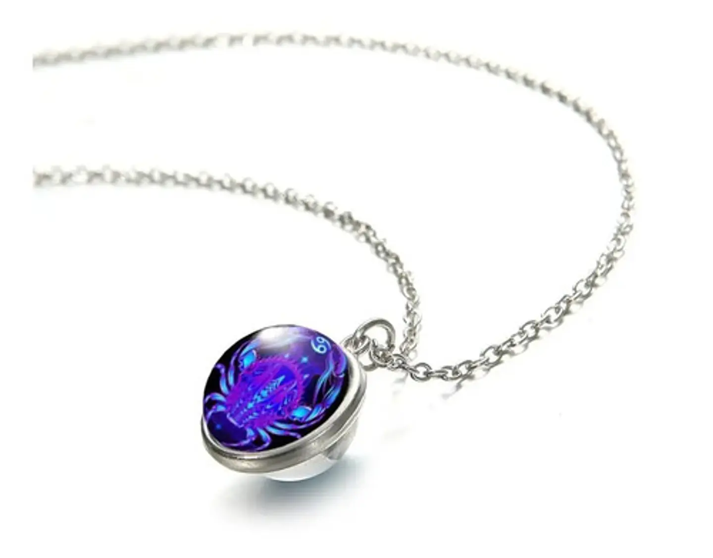 Collar Para Mujer Hombre Cristal Signos Zodiaco Constelación 7