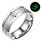 Anillo Nota Musical Brilla En La Oscuridad Acero Inoxidable - Miniatura 7