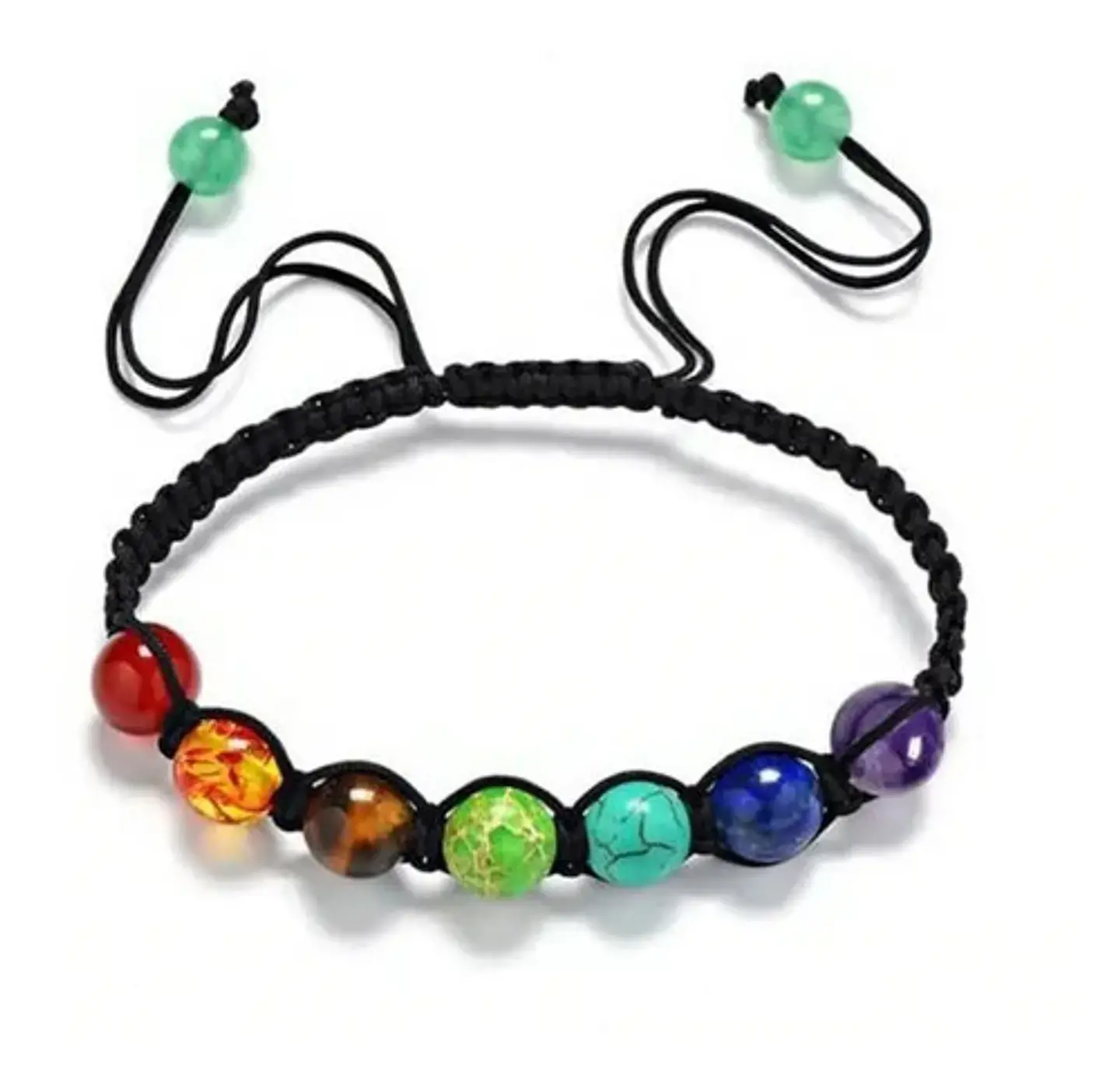 Pulsera Manilla Ajustable Piedras Turquesa Mujer Y Hombre 1