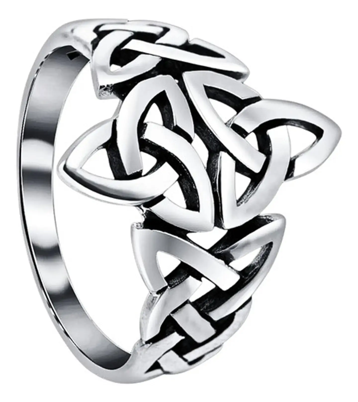 Anillo Color Plata Vikingo Acero Inoxidable Hombre Mujer 1