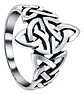Anillo Color Plata Vikingo Acero Inoxidable Hombre Mujer - Miniatura 1