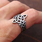 Anillo Color Plata Vikingo Acero Inoxidable Hombre Mujer - Miniatura 4