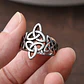 Anillo Color Plata Vikingo Acero Inoxidable Hombre Mujer - Miniatura 6