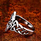 Anillo Color Plata Vikingo Acero Inoxidable Hombre Mujer - Miniatura 9