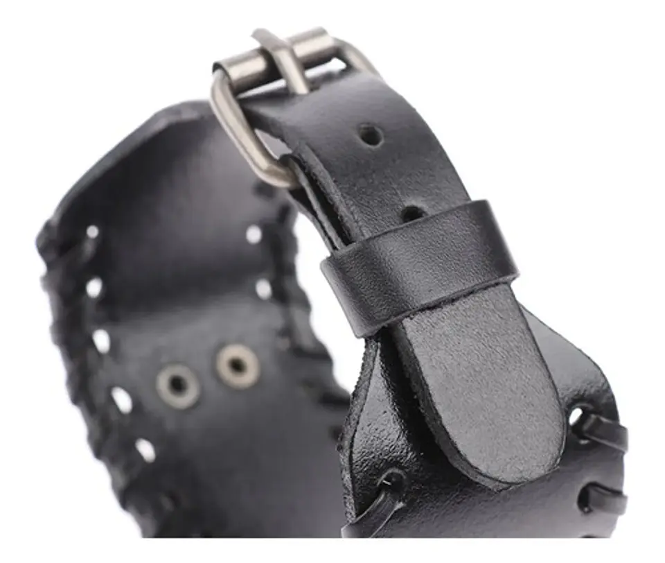 Pulsera Brazalete Cuero Slavo Lobo Odin Vikingo Para Hombre 11