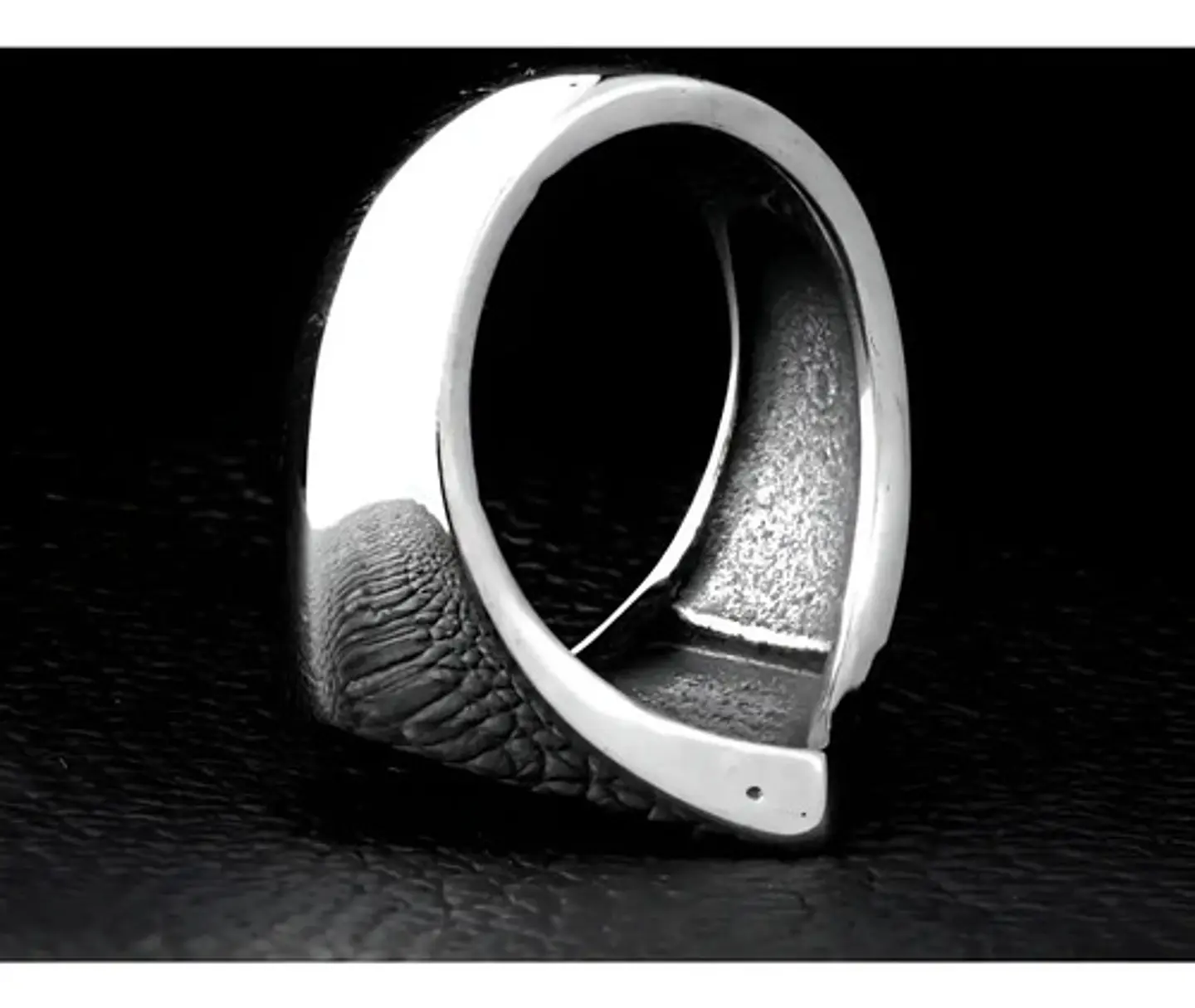 Anillo Argolla Acero Inoxidable Superman Color Plata Hombre 3