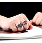 Anillo Argolla Acero Inoxidable Superman Color Plata Hombre - Miniatura 11
