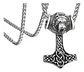 Collar Martillo Vikingo Celta León Acero Inoxidable Hombre - Miniatura 1