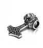 Collar Martillo Vikingo Celta León Acero Inoxidable Hombre - Miniatura 4