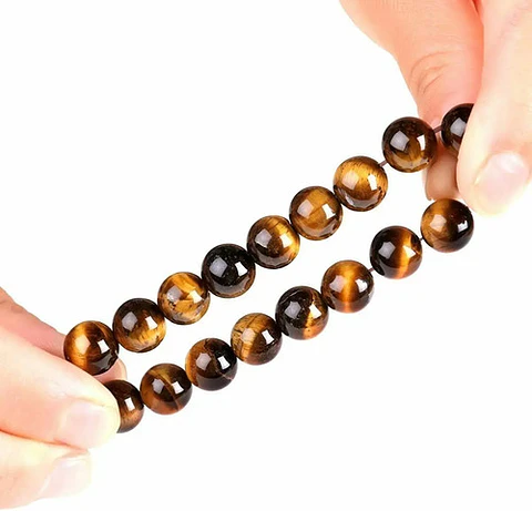 Pulsera Brazalete Piedras Ojo De Tigre Buda Mujer Y Hombre