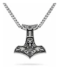 Collar Martillo Vikingo Clet Nórdico Acero Inoxidable Hombre - Miniatura 1