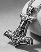 Collar Martillo Vikingo Clet Nórdico Acero Inoxidable Hombre - Miniatura 5