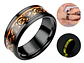 Anillo Hombre Dragón Brilla En La Oscuridad Acero Inoxidable - Miniatura 2