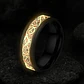 Anillo Hombre Dragón Brilla En La Oscuridad Acero Inoxidable - Miniatura 4