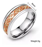 Anillo Hombre Dragón Brilla En La Oscuridad Acero Inoxidable - Miniatura 16