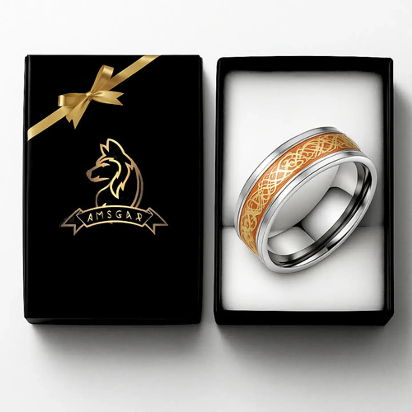 Anillo Hombre Dragón Brilla En La Oscuridad Acero Inoxidable 17