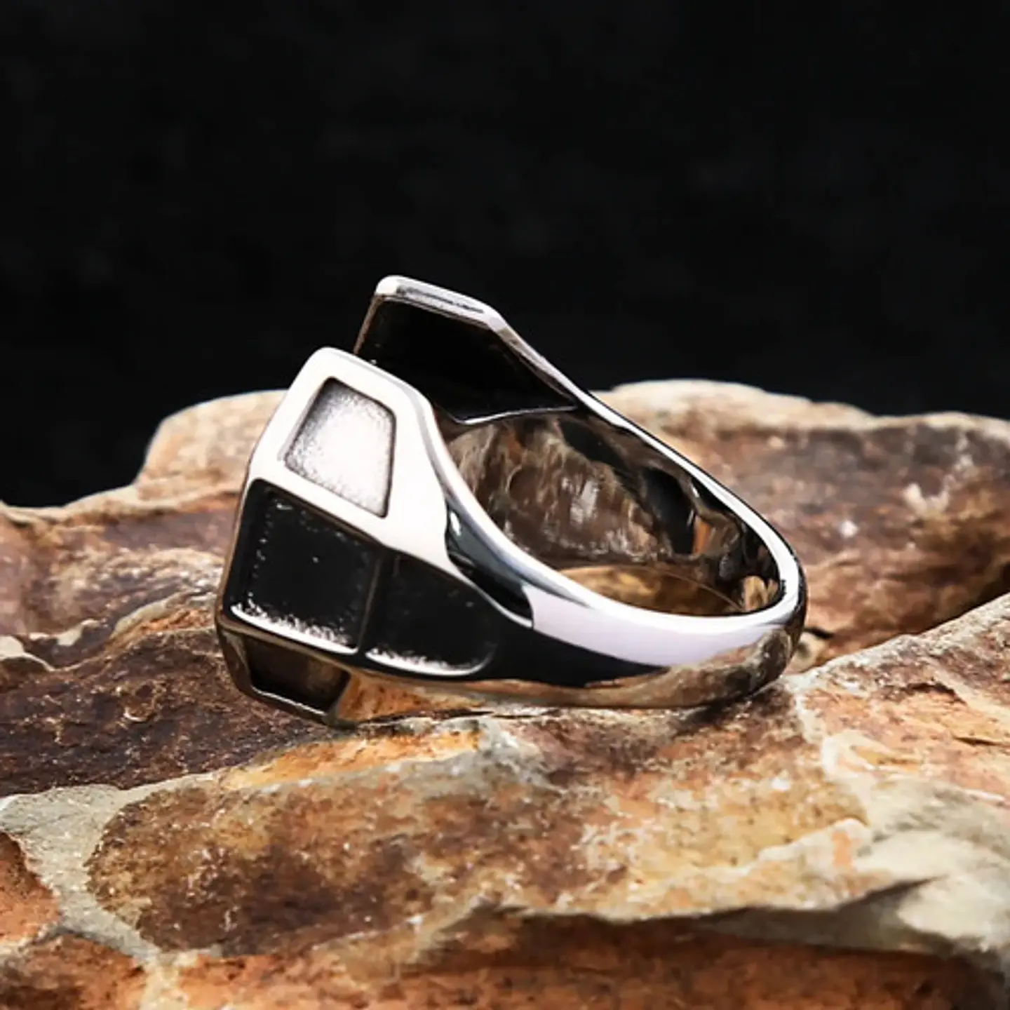 Anillo Star Wars Spacecraft Darth Acero Inoxidable Hombre 7