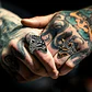 Anillo Color Plata Lobo Vikingo Acero Inoxidable Para Hombre - Miniatura 9