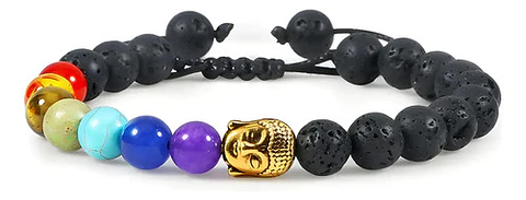 Pulsera Piedras 7 Chakra Árbol De La Vida Para Mujer Hombre