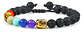 Pulsera Piedras 7 Chakra Árbol De La Vida Para Mujer Hombre - Miniatura 1