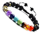 Pulsera Piedras 7 Chakra Árbol De La Vida Para Mujer Hombre - Miniatura 2