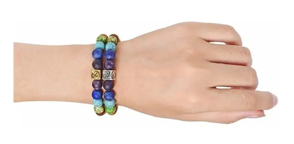 Pulsera Piedras 7 Chakra Árbol De La Vida Para Mujer Hombre 10