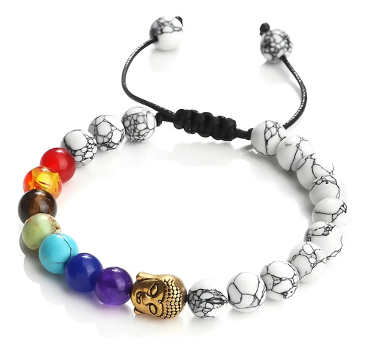 Pulsera Piedras 7 Chakra Árbol De La Vida Para Mujer Hombre 18