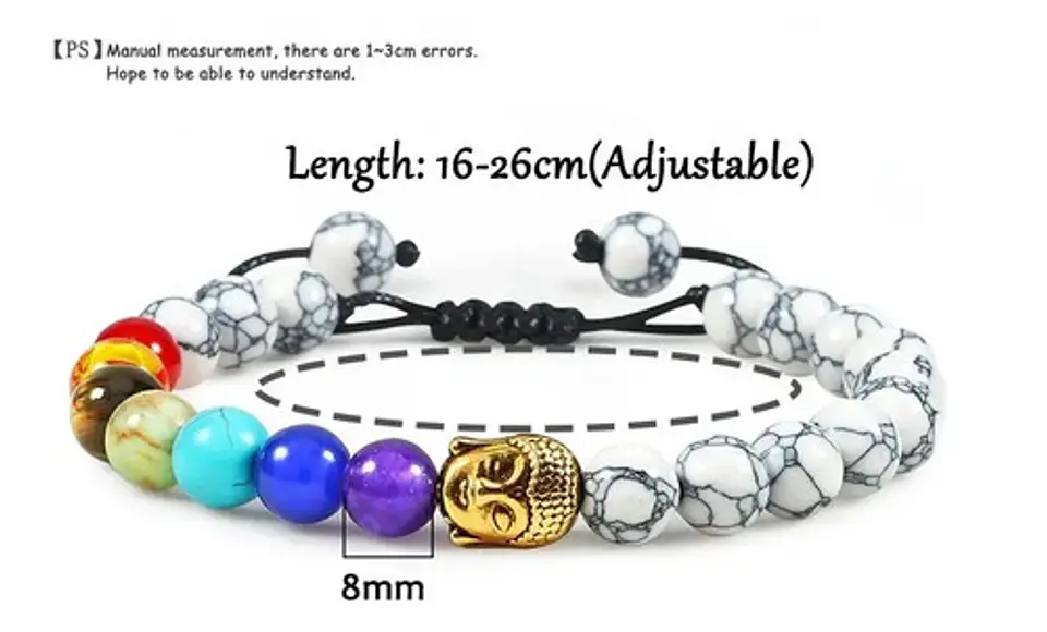 Pulsera Piedras 7 Chakra Árbol De La Vida Para Mujer Hombre 19