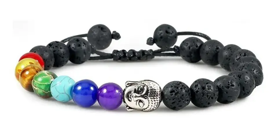 Pulsera Piedras 7 Chakra Árbol De La Vida Para Mujer Hombre 21