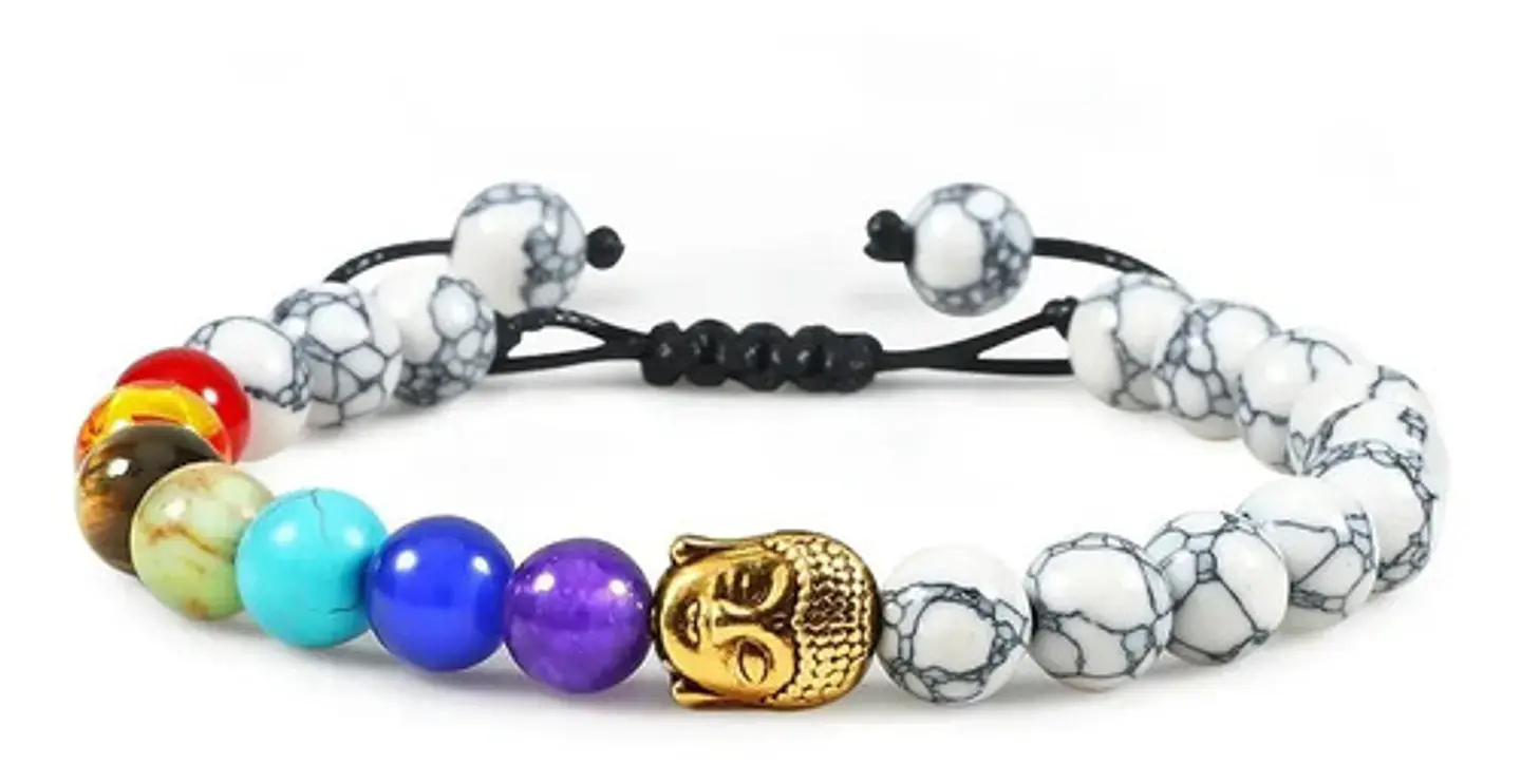 Pulsera Piedras 7 Chakra Árbol De La Vida Para Mujer Hombre 23