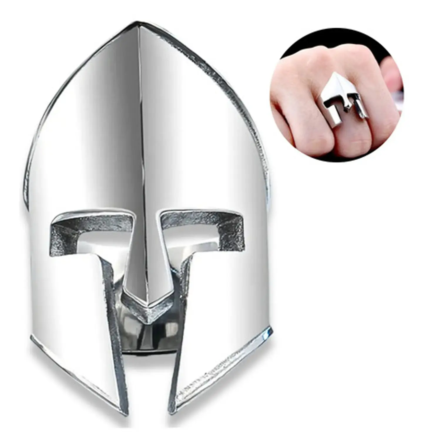 Anillo Guerrero Gladiador Espartano Acero Inoxidable Hombre 3