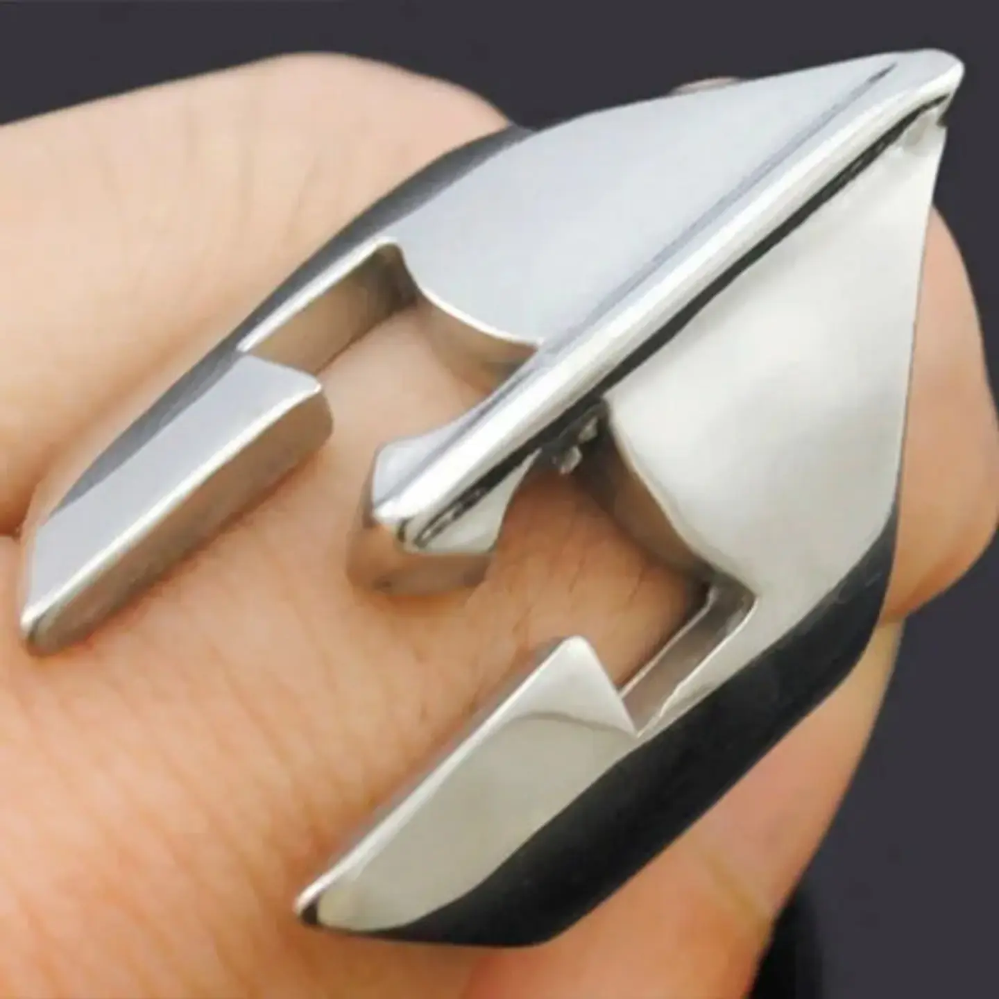 Anillo Guerrero Gladiador Espartano Acero Inoxidable Hombre 4