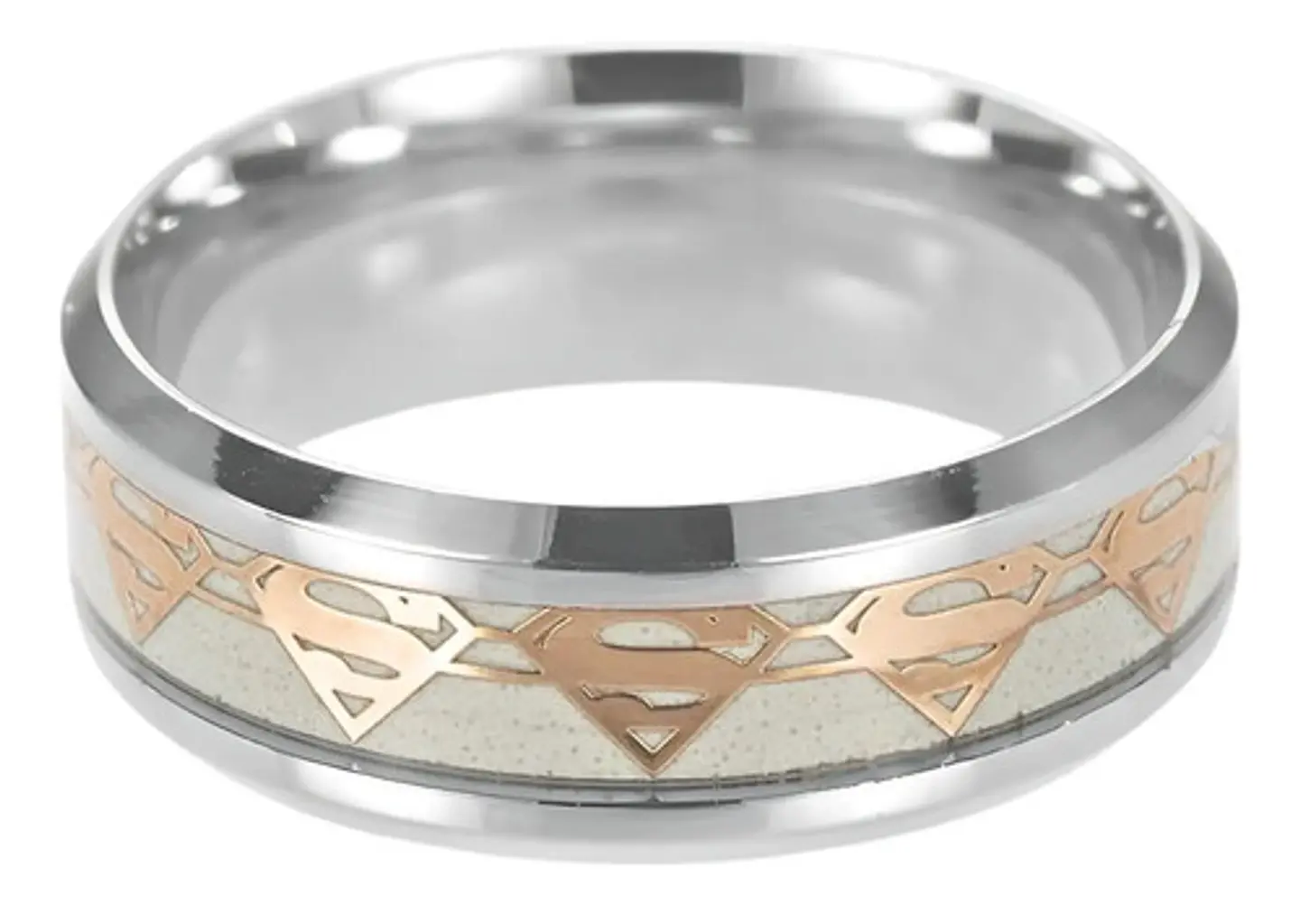 Anillo Superman Brilla En La Oscuridad Fluorescente Hombre   2