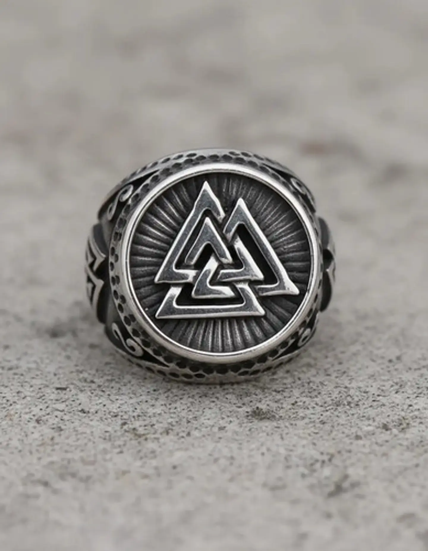 Anillo Celta Nórdico Vikingo Amuleto Acero Inoxidable Hombre 2