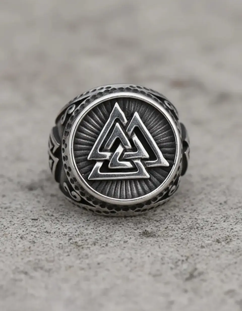 Anillo Celta Nórdico Vikingo Amuleto Acero Inoxidable Hombre 2