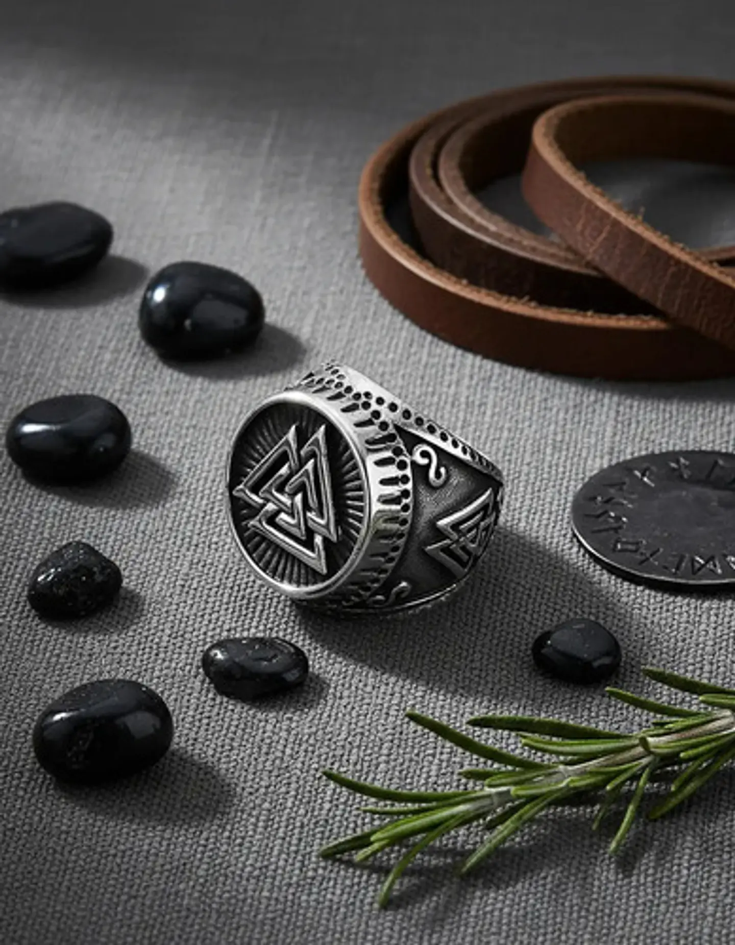 Anillo Celta Nórdico Vikingo Amuleto Acero Inoxidable Hombre 5