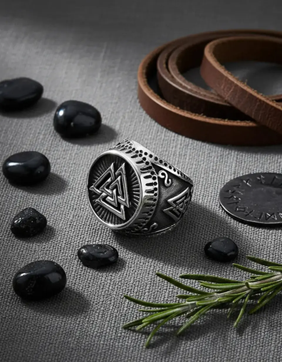 Anillo Celta Nórdico Vikingo Amuleto Acero Inoxidable Hombre 5