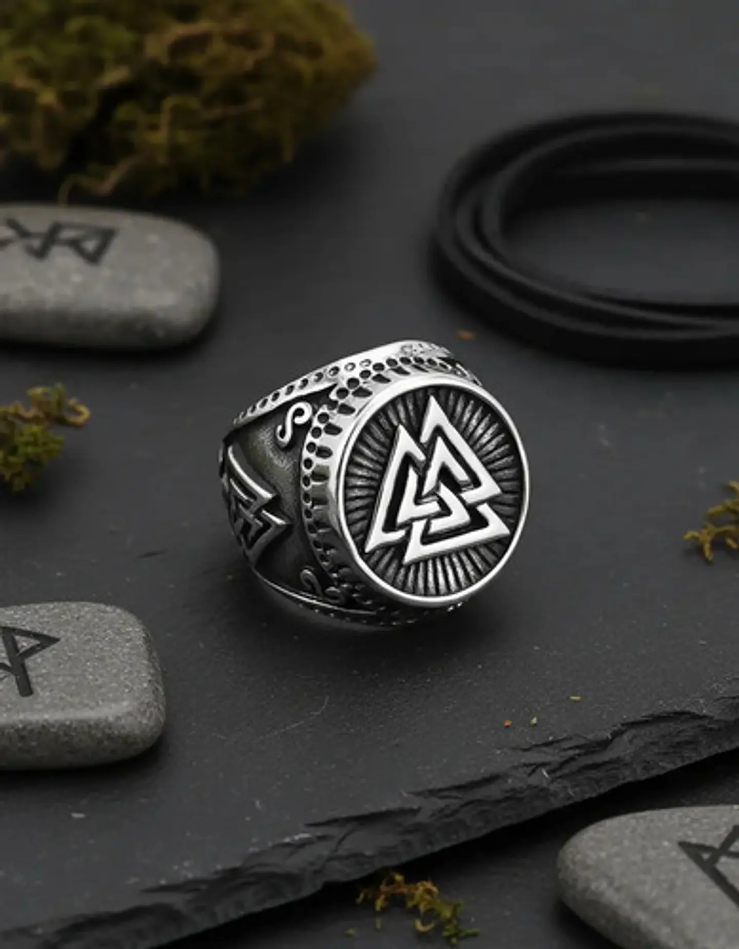 Anillo Celta Nórdico Vikingo Amuleto Acero Inoxidable Hombre 6